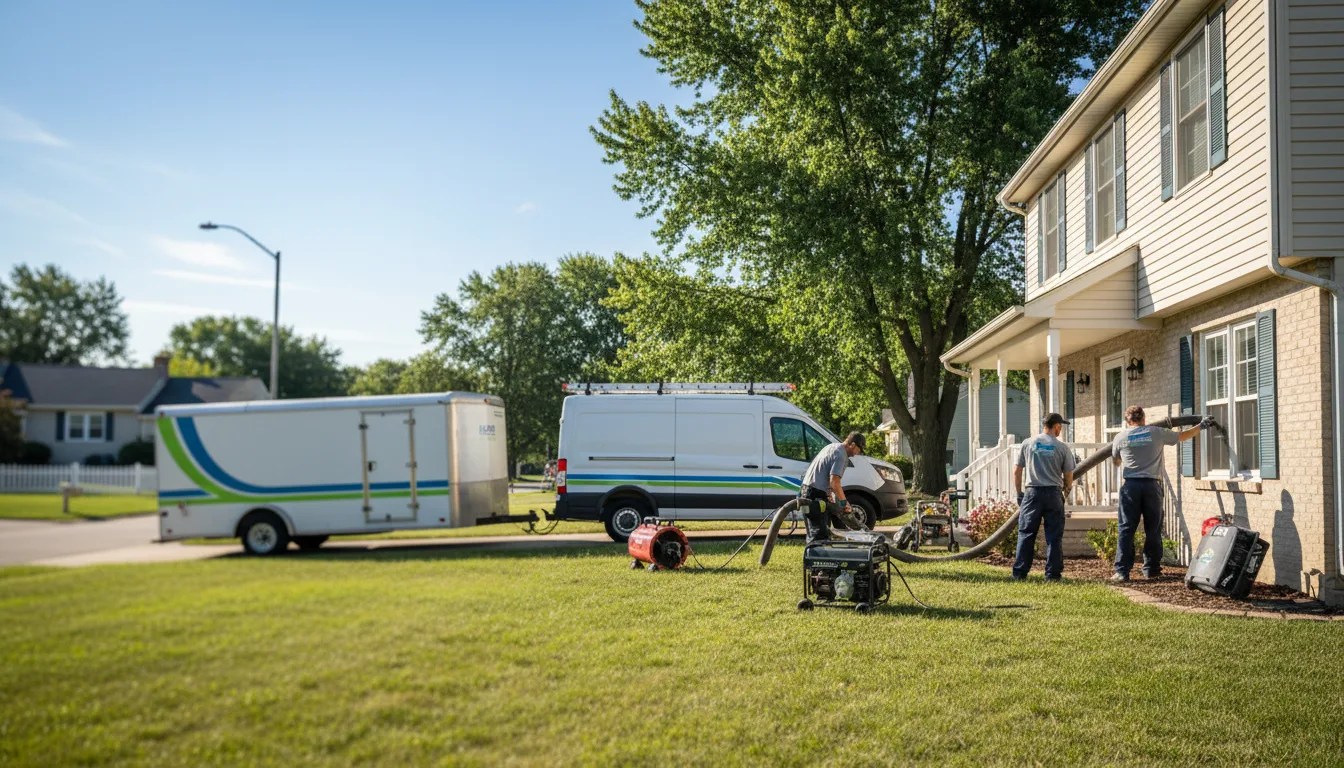 Flooded Basement Restoration And Cleanup With Repair in Sparland, IL near me
